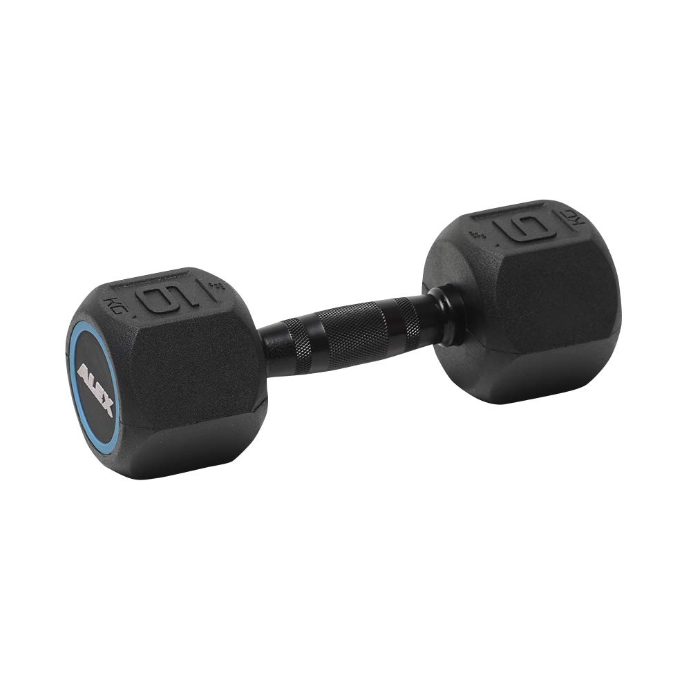 Amazon | ALEX アレックス ラバーHEXダンベル 6kg | Alex | ダンベル